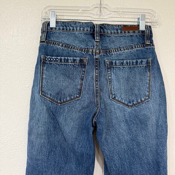 BLANKNYC The Madison Crop High Rise Crop Jeans Medium Wash Denim Size 24 - Picture 5 of 8